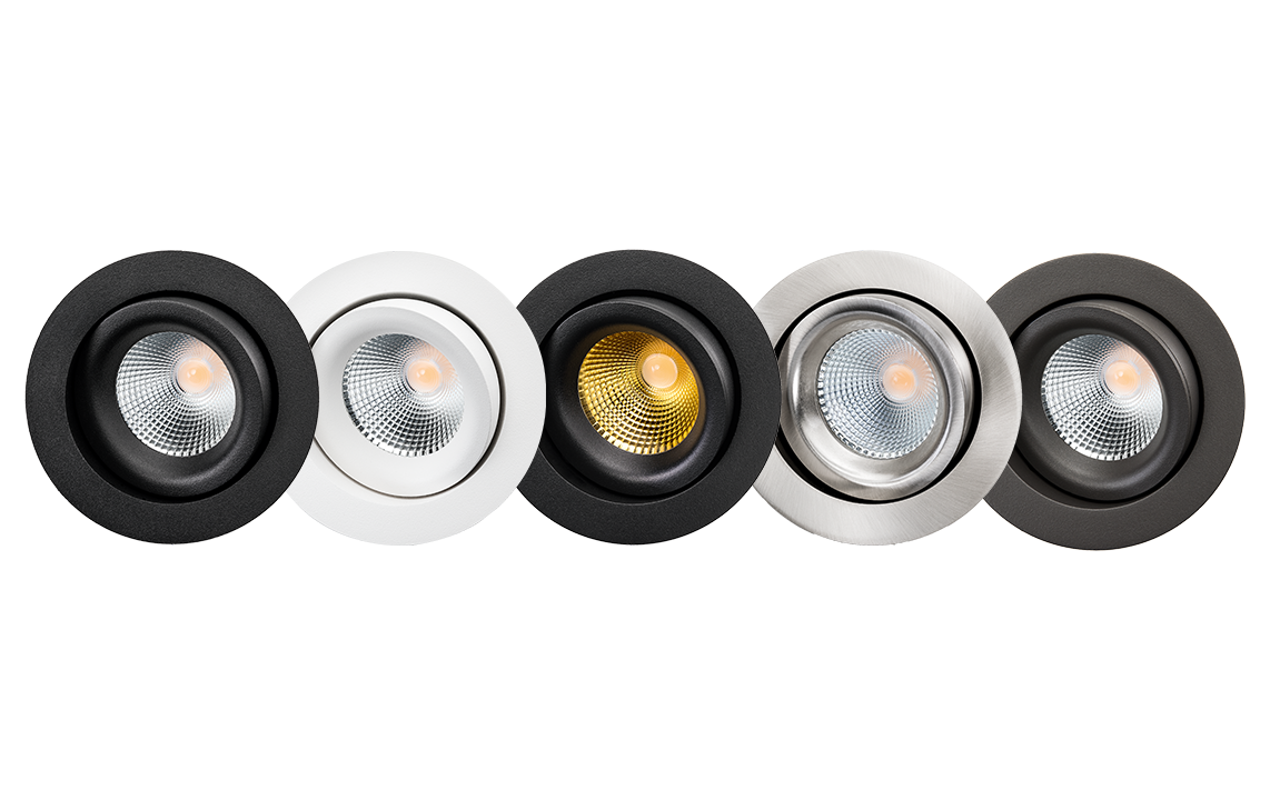 Junistar Lux downlights fra SG Armaturen